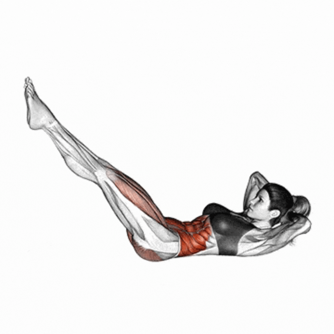 Abdominal com Giro de Bicicleta - demonstração