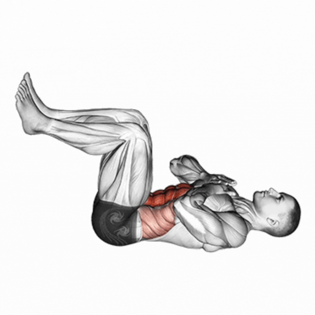 Abdominal com Joelhos Dobrados - demonstração