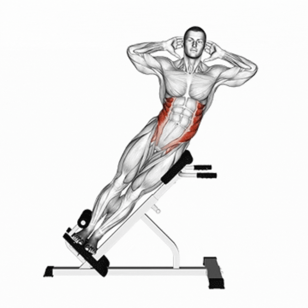 Abdominal Lateral no Banco Inclinado - demonstração
