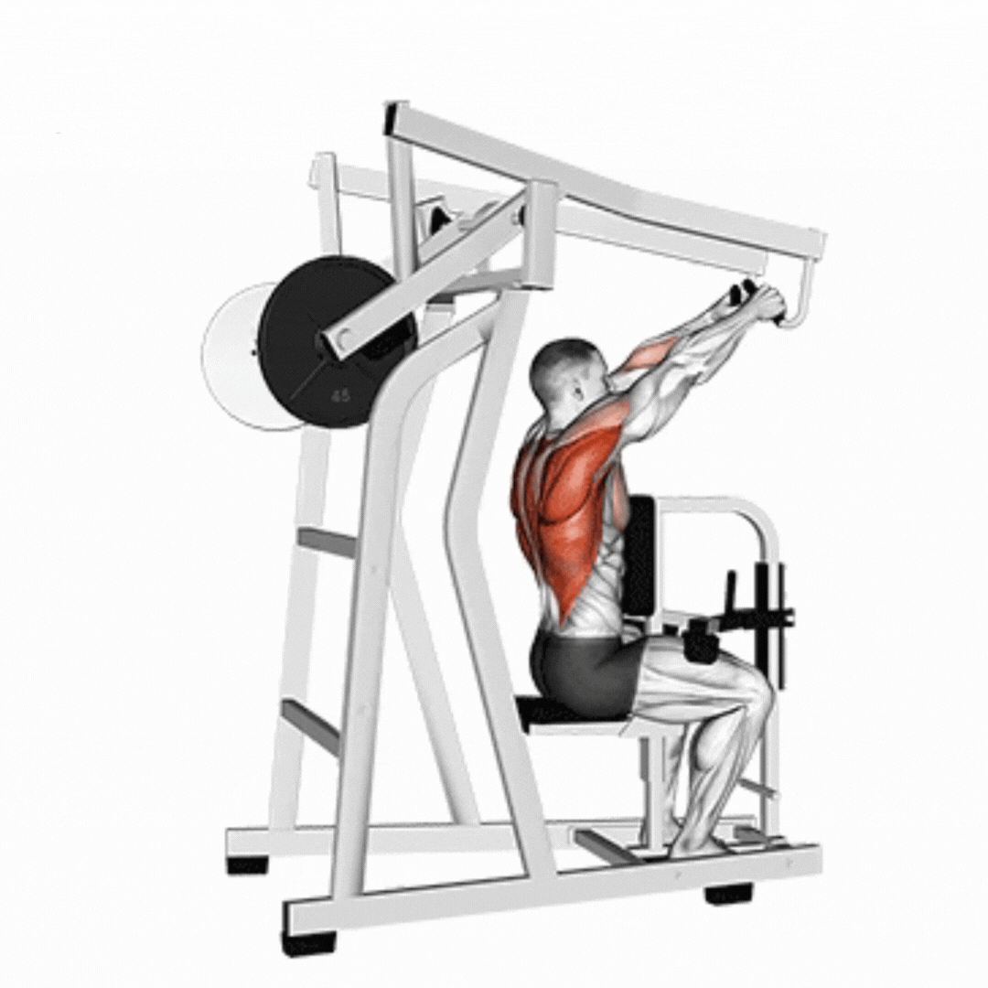 Puxada Alta com Alavanca - demonstração