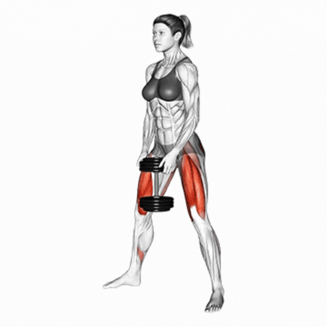 Agachamento Sumô com Halteres - demonstração