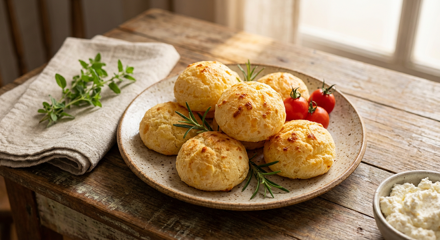 Receita de Pão de Queijo Fit Mineiro de Batata Doce e Ricota