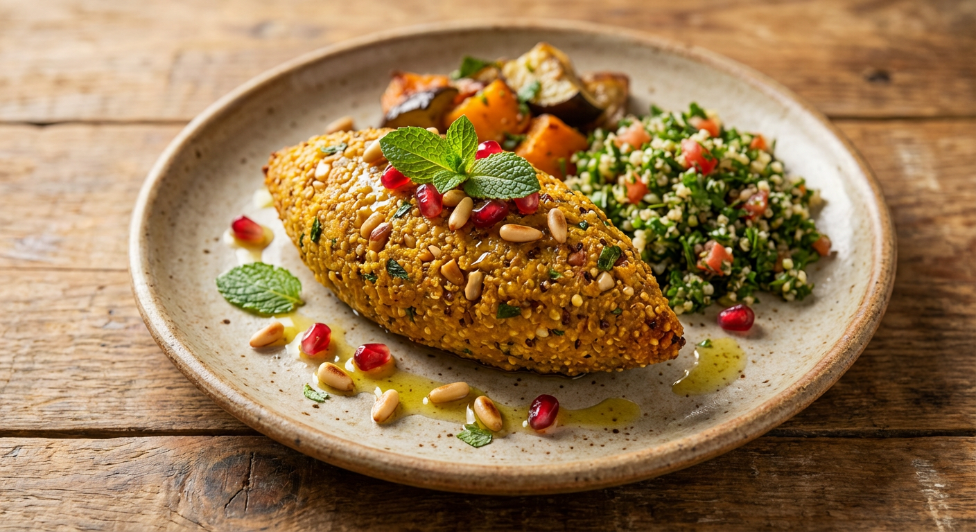 Receita de Kibe Assado de Abóbora com Quinoa