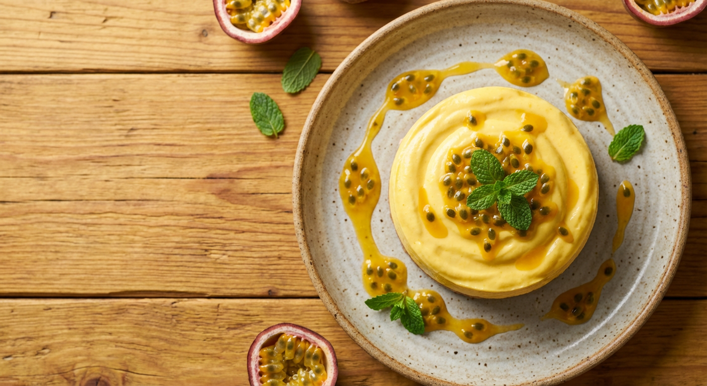 Receita de Mousse de Maracujá Cremoso com Iogurte Grego Zero Lactose