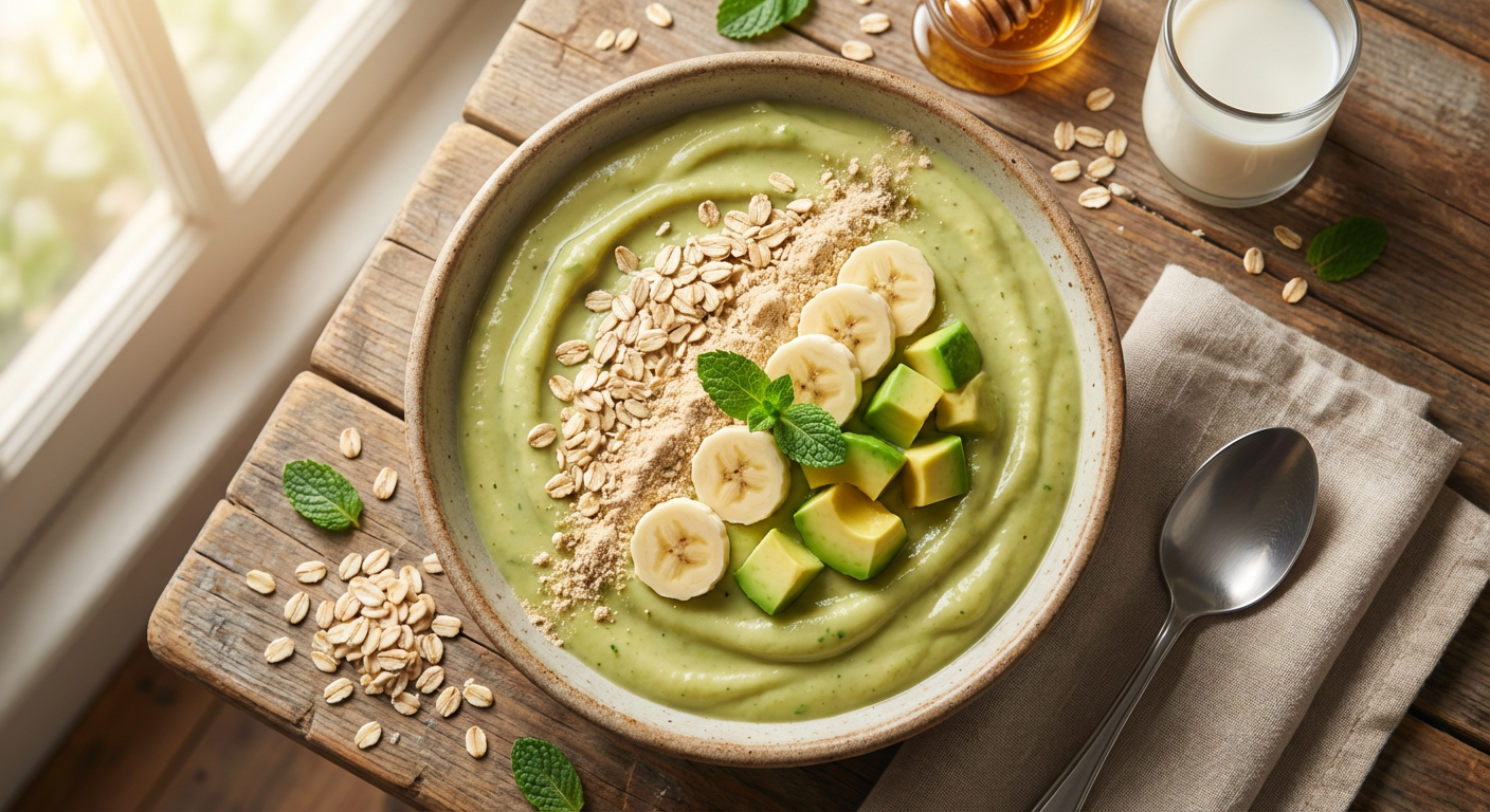 Receita de Vitamina de Abacate com Whey Protein e Aveia