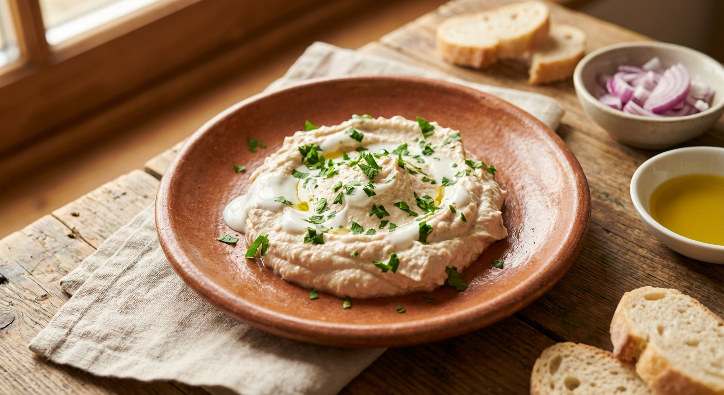 Receita de Patê de Atum Light com Iogurte Natural e Salsinha