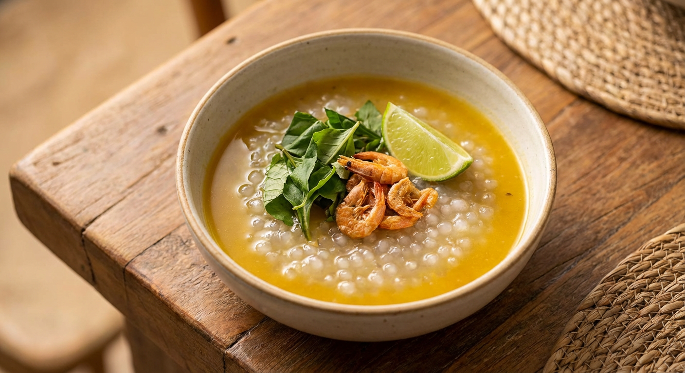 Receita de Tacacá Fit com Tucupi e Goma de Tapioca Leve
