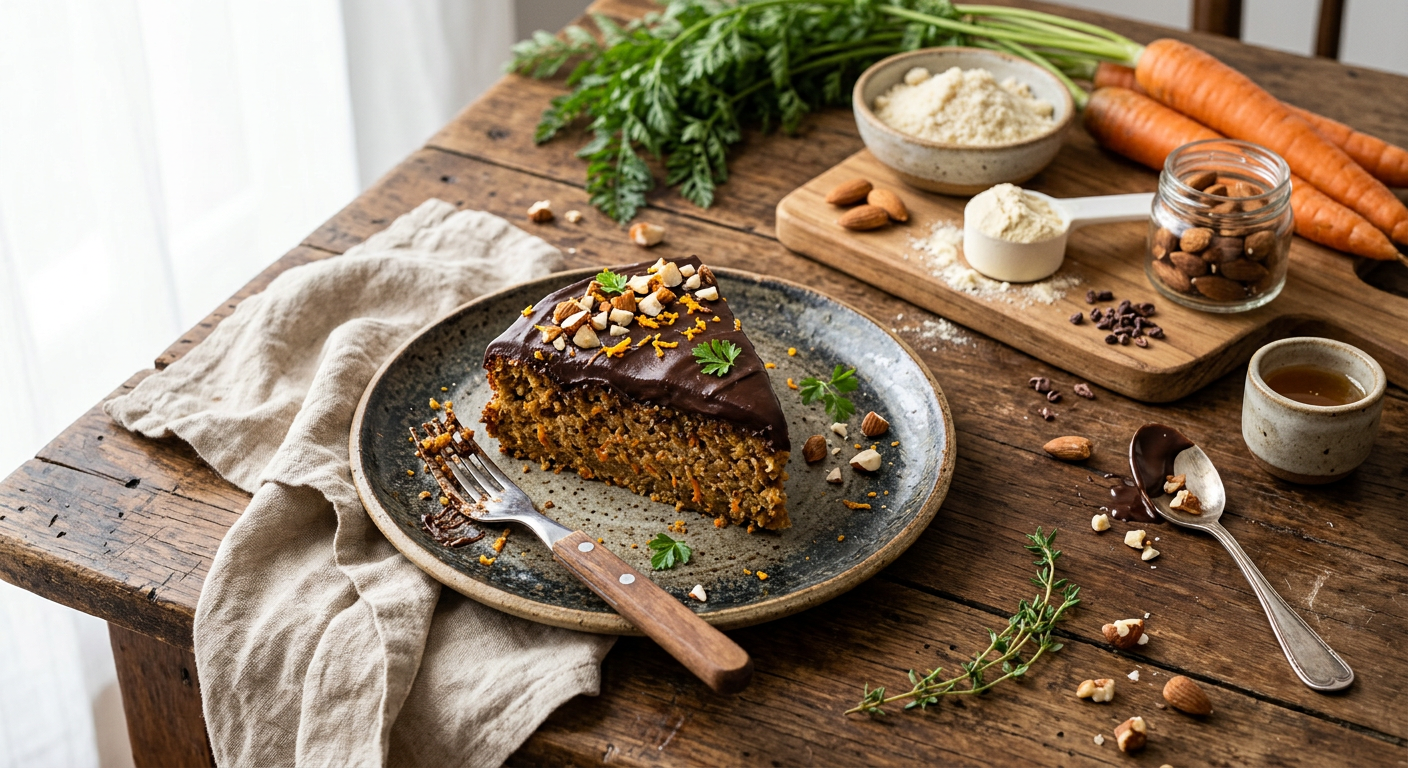 Receita de Bolo de Cenoura Fit com Farinha de Amêndoa e Whey Protein