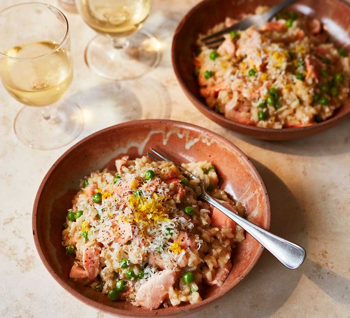 Receita de Risoto de Salmão Cremoso e Proteico