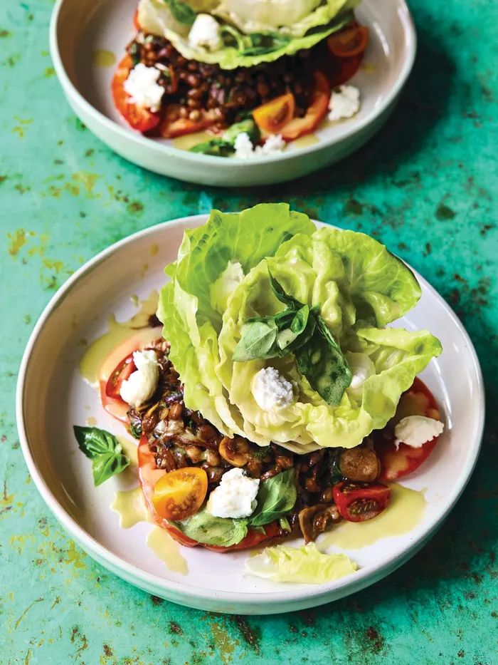 Receita de Salada Morna de Lentilha