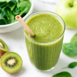 Suco detox de maçã com kiwi